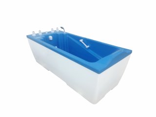Ванна бальнеологическая "Оккервиль"  для агрессивных сред (цвет ложа по RAL 5012 светло-синий, цвет панелей 9003 белый)
