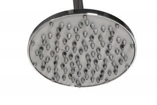 Циркулярный душ "Модерн" может поставляться в комплекте с дождевым душем или без него.