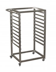 A trolley for trays
