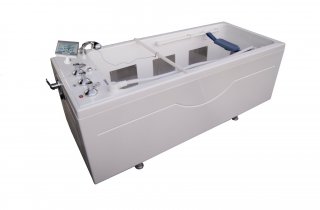 “Aqua-galvanica” bath is equipped with 8 plate electrodes located along the perimeter of the bath bed 