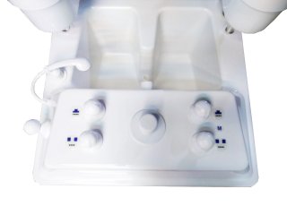 Ванна с фурнитурой из пластика белого цвета для агрессивной воды для камерных ванн