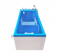 Ванна водолечебная «Оккервиль» с плоским дном для подводного душ-массажа с детским упором для ног