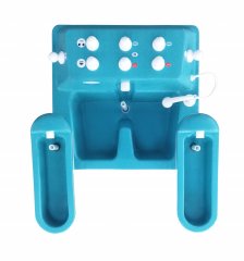 4-х камерная ванна «Истра-4К» для грязи, нафталана и др. сред включает в себя 2 ванночки для рук, и нижнюю объединенную секцию для ног